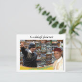 Carte Postale Libye ~ Kadhafi pour toujours (Debout devant)