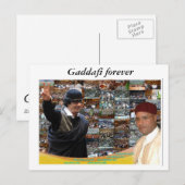 Carte Postale Libye ~ Kadhafi pour toujours (Devant / Derrière)