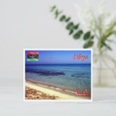 Carte Postale Libye - Plage - (Debout devant)