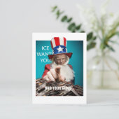 Carte Postale L'ICE veut vos armes (Debout devant)
