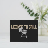 Carte Postale Licence de grill (Debout devant)