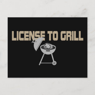 Carte Postale Licence de grill