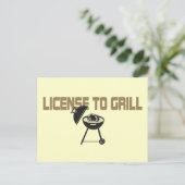 Carte Postale Licence de grill (Debout devant)