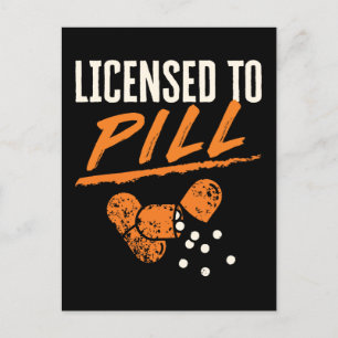 Carte Postale Licence de pilule Pharmacy Tech CPhT