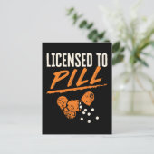 Carte Postale Licence de pilule Pharmacy Tech CPhT (Debout devant)