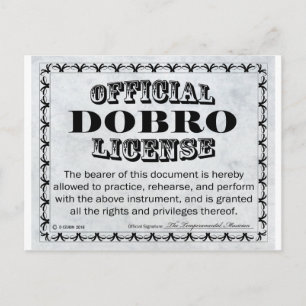 Carte Postale Licence Dobro