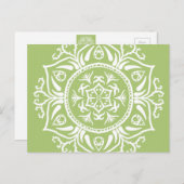 Carte Postale Lichen Mandala (Devant / Derrière)