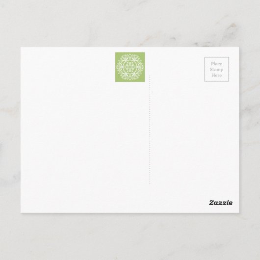 Carte Postale Lichen Mandala (Dos)