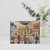 Carte Postale L'icône orthodoxe chrétienne des martyrs de Chine (Debout devant)