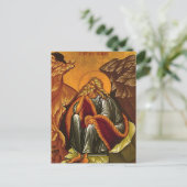 Carte Postale L'icône orthodoxe chrétienne du saint prophète Éli (Debout devant)