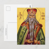 Carte Postale L'icône orthodoxe chrétienne du saint prophète Sam (Devant / Derrière)