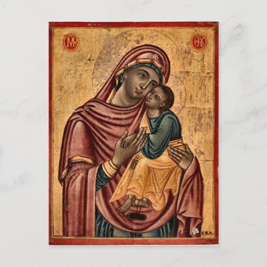 Carte Postale L'icône Theotokos et Christ Child (Devant)