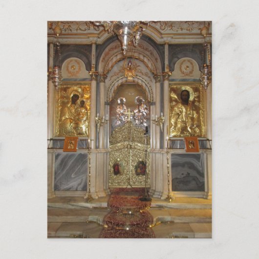 Carte Postale L'iconostase, église des Métamorphes, Syros (Devant)