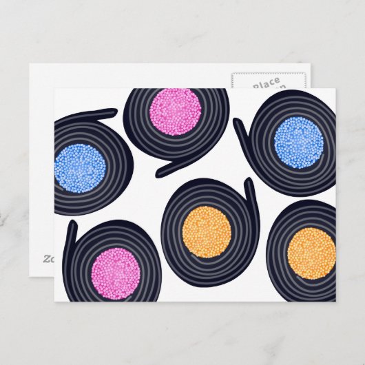 Carte Postale Licorice Catherine Wheels (Devant / Derrière)