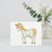 Carte postale licorne (Debout devant)