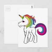Carte Postale Licorne (Devant / Derrière)
