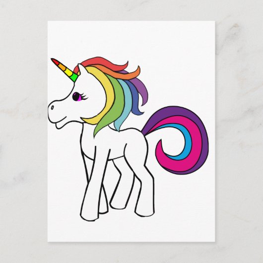 Carte Postale Licorne (Devant)