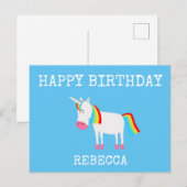 Carte Postale Licorne (Devant / Derrière)