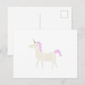 Carte Postale licorne (Devant / Derrière)
