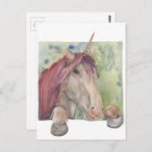 Carte Postale Licorne (Devant / Derrière)