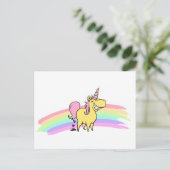 carte postale licorne (Debout devant)