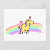 carte postale licorne (Devant)