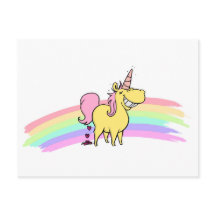 carte postale licorne