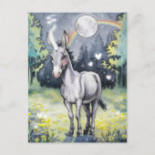 Carte Postale Licorne Âne (Devant)