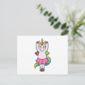 Carte Postale Licorne au ballet avec jupe (Debout devant)