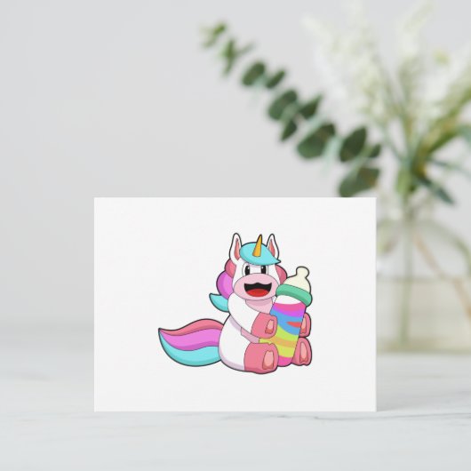 Carte Postale Licorne avec biberon.PNG (Debout devant)