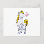 Carte Postale Licorne avec Chewing-gum (Devant)