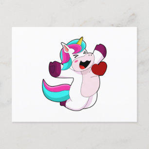 Carte Postale Licorne avec cœur