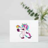 Carte Postale Licorne avec étoile (Debout devant)