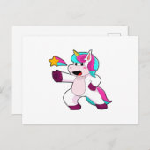 Carte Postale Licorne avec étoile (Devant / Derrière)