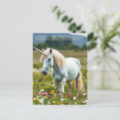 Carte Postale Licorne chanceuse (Debout devant)
