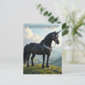 Carte Postale Licorne Chanceuse (Debout devant)