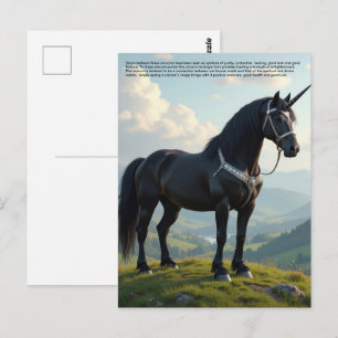 Carte Postale Licorne Chanceuse