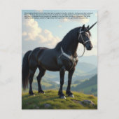Carte Postale Licorne Chanceuse (Devant)