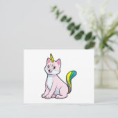 Carte Postale Licorne Chat (Debout devant)
