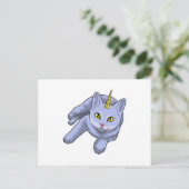 Carte Postale Licorne Chat (Debout devant)