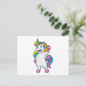 Carte Postale Licorne coiffeuse avec laque (Debout devant)