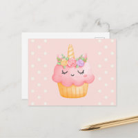Licorne Cupcake Rose Pink Mignonne