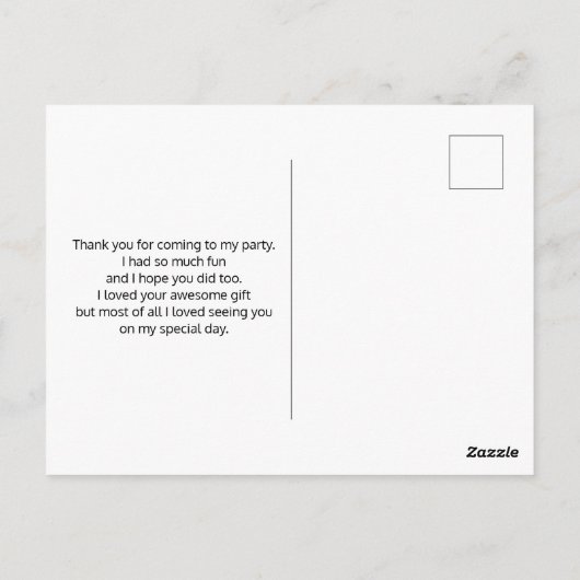 Carte Postale Licorne Cupcake Rose Rose Merci (Dos)