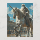 Carte Postale Licorne dans la ville (Devant)