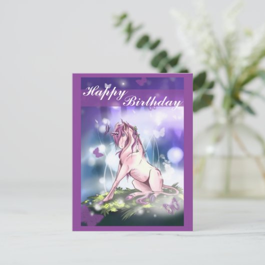 Carte Postale Licorne de forêt (Debout devant)