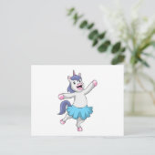 Carte Postale Licorne en ballerine au ballet (Debout devant)
