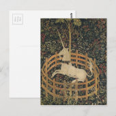 Carte Postale Licorne en captivité (Devant / Derrière)
