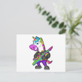 Carte Postale Licorne en musicien avec guitare (Debout devant)
