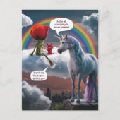 Carte Postale Licorne et créatures Une vie de créativité Ne lais (Devant)