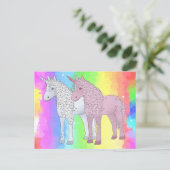 Carte Postale Licorne étoilée (Debout devant)